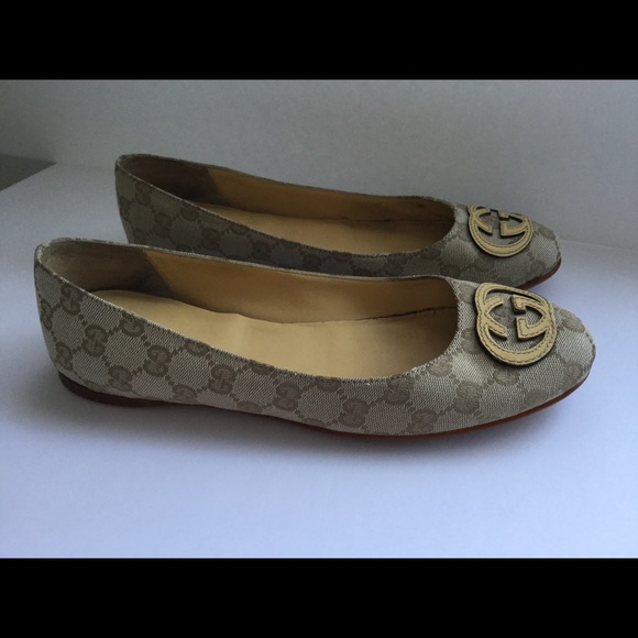 Gucci Shoes - GUCCI Authentic Monogram GG Flats